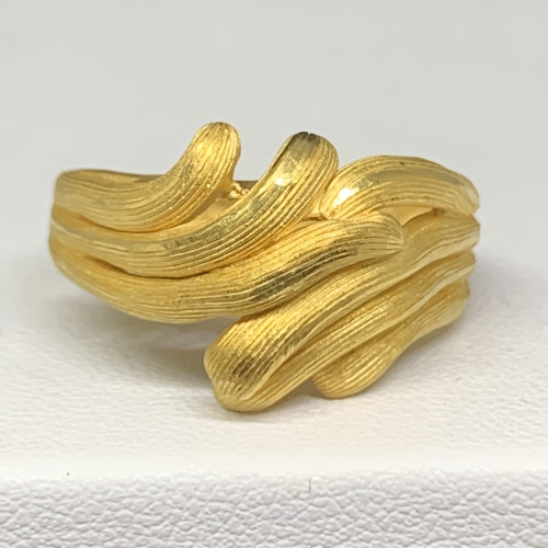 แหวน Prima Gold ทอง24K ลายคลื่นไขว้ ขนาด 57 นน. 9.57 g