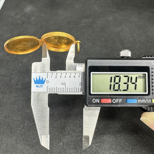 ล็อคเก็ต ทองลงยา อักษร K ฉลุลาย ทอง90 นน. 3.86 g 8