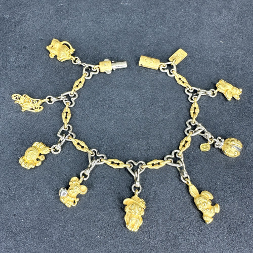 สร้อยข้อมือ Gold Master ทอง24K + ทอง14K นานาสัตว์ หลายชนิด ความยาว 16.50 ซม. นน. 30.40 g