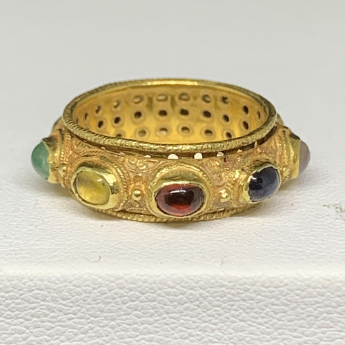 แหวน พิรอด นพเก้า ทอง90 ขนาด 53 นน. 6.97 g