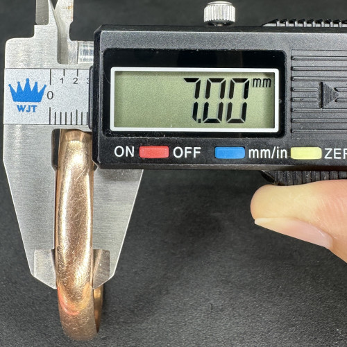 กำไล นาก40 ตัว C ลายเกลี้ยง ความกว้าง 5.60 ซม. นน. 18.16 g 7