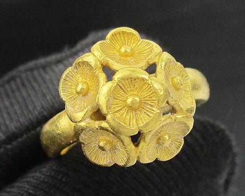 แหวน Prima Gold ทอง24K กระจุกดอกไม้ งานสวยมาก นน. 6.68 g