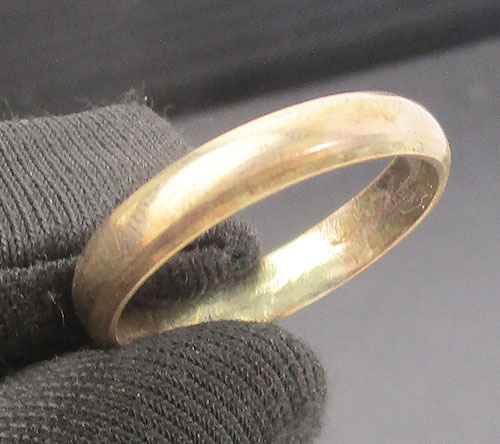 แหวน ปลอกมีด ลายเกลี้ยง นาก40 size 57 งานเก่า หลุดจำนำ สวยมาก นน. 2.78 g