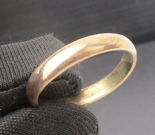 แหวน ปลอกมีด ลายเกลี้ยง นาก40 size 58 งานเก่า หลุดจำนำ สวยมาก นน. 2.84 g