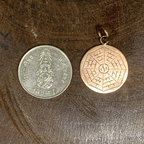 จี้ หยินหยาง นาก40 งานเก่า หลุดจำนำ สวยมาก นน. 1.31 g 2