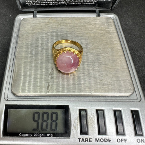 รหัสสินค้า: 47097   แหวน ทับทิม พม่า เนื้อแก้ว หลังเบี้ย ทอง90 งานเก่า หลุดจำนำ สวยมาก นน. 9.88 g 8