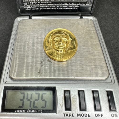เหรียญทองคำ พระครูศีลนิวาส หลวงปู่โม้ วัดสน รุ่น บูรณะอุโบสถ ปี2554 ตอกโค้ด33 สวยน่าสะสม นน. 34.25 g 4