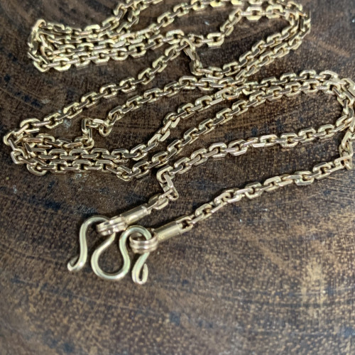 สร้อยคอ นาก40 ลายคดกริช รอบเส้น ความยาว 22 นิ้ว นน. 7.22 g