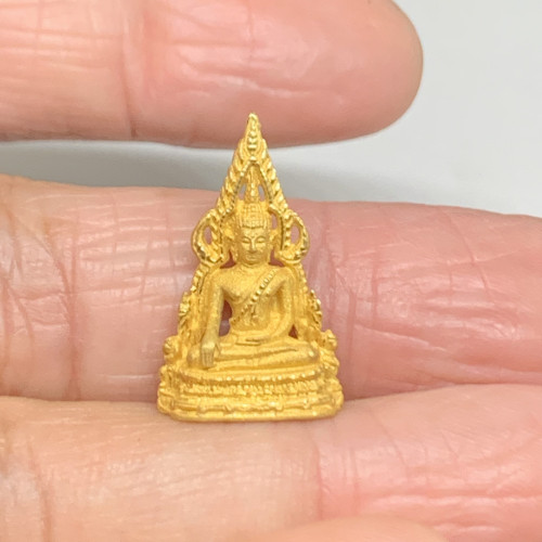 พระพุทธชินราช เนื้อทองคำ ลอยองค์ นน. 5.30 g 4