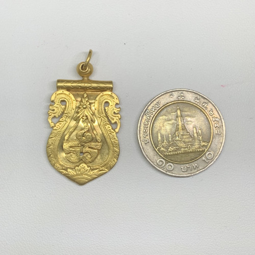 จี้ เสมา รร ทอง96.5 แกะลายไทย นน. 6.95 g 2