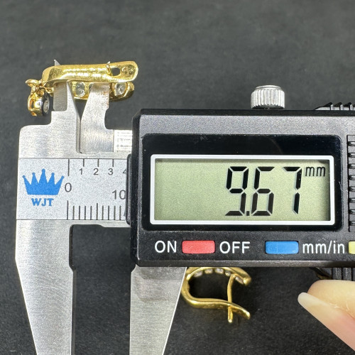 ต่างหู ห่วง เพชรแถว ตุ้งติ้ง ฝังเพชร 12 เม็ด 0.96 กะรัต ทอง18K นน. 5.90 g 8