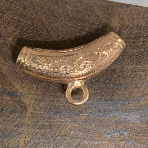 จี้ ปล้องห่วง แกะลาย ร้อยสร้อยคอ นาก40 นน. 4.80 g