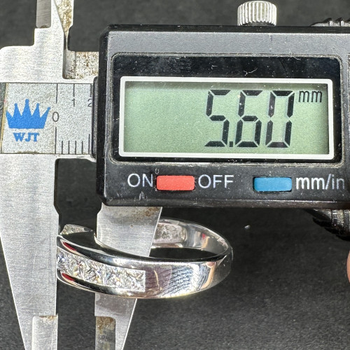 แหวน Princess 1.05 กะรัต เพชร 10 เม็ด 2.00 กะรัต ทอง18Kขาว พร้อม Cert.IGI นน. 6.50 g 8
