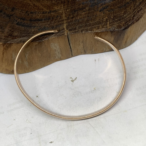 กำไล นาก40 ตัว C ลายเกลี้ยง ความกว้าง 5.60 ซม. นน. 18.16 g 3