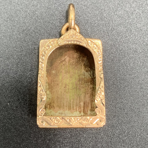 กรอบพระ สมเด็จปากน้ำ นาก40 ปิดหลัง งานเก่า หลุดจำนำ สวยมาก นน. 12.00 g