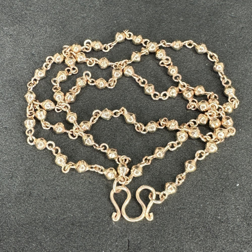 สร้อยคอ นาก40 ลายประคำ รอบเส้น ความยาว 20 นิ้ว หลุดจำนำ น่าสะสม นน. 7.50 g