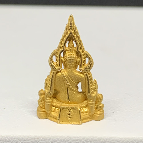 พระพุทธชินราช เนื้อทองคำ ลอยองค์ นน. 5.30 g 1
