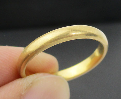แหวน ปลอกมีด ลายเกลี้ยง ทอง18K งานสวยมาก นน. 3.26 g