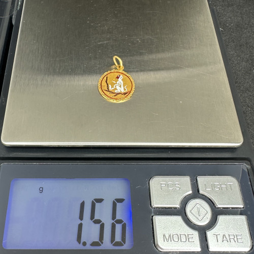 จี้ ทองลงยา ปีวอก (ลิง) ทอง90 นน. 1.56 g 6