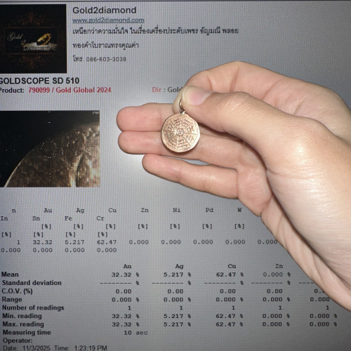 จี้ หยินหยาง นาก40 งานเก่า หลุดจำนำ สวยมาก นน. 1.31 g 4