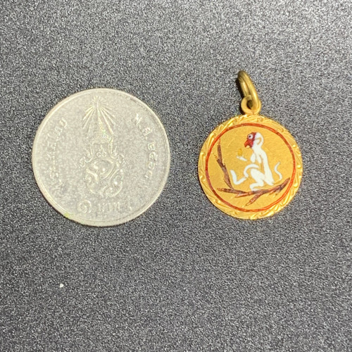 จี้ ทองลงยา ปีวอก (ลิง) ทอง90 นน. 1.56 g 2