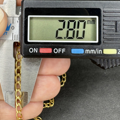 สร้อยคอ อิตาลี750 ทอง18K ลายบิดแบน รอบเส้น ความยาว 18 นิ้ว นน. 7.00 g 6