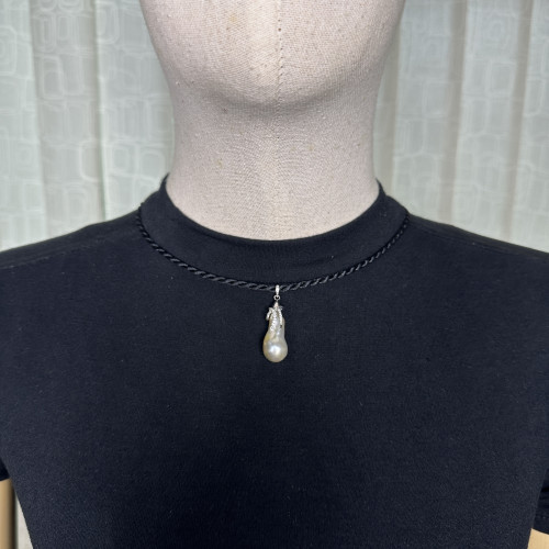 จี้ มุก South sea สีขาว 12.3 มิล ฝังเพชร 40 เม็ด 0.20 กะรัต ทองคำขาว18K นน. 5.50 g 7