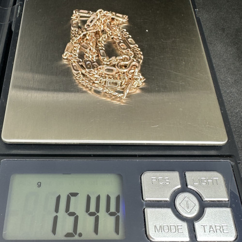 สร้อยคอ นาก40 ลาย3ต่อ1 รอบเส้น ความยาว 20 นิ้ว นน. 15.44 g 9