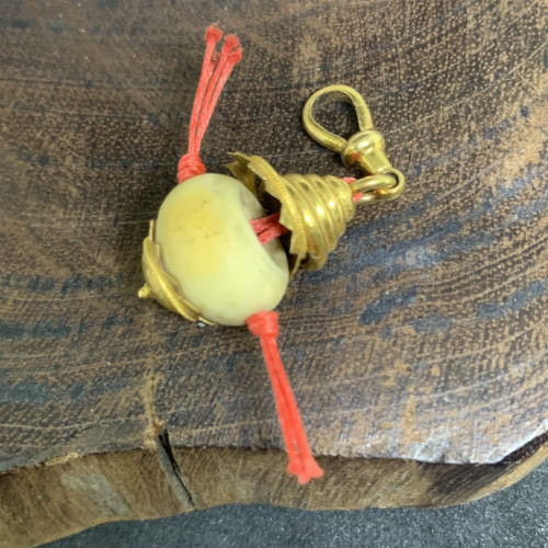 จี้ ขุน งานแกะ เกาะทอง96.5 + ก้ามปู ทอง18K นน. 4.62 g