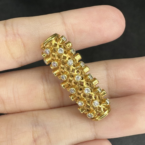 จี้ ปะวะหล่ำ ฝังเพชร 44 เม็ด 0.44 กะรัต ทอง90 นน. 6.80 g 3