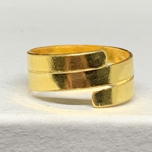 แหวน ทอง99.99 ลายเกลียว ทองสีสวย งานสวยมาก นน. 3.78 g