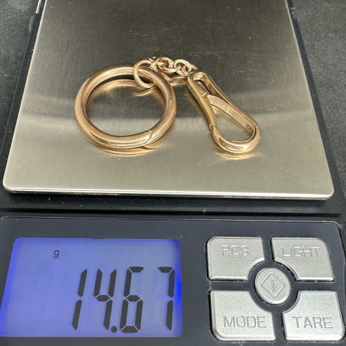 พวงกุญแจ นาก40 งานเก่า หลุดจำนำ น่าสะสม นน. 14.67 g 6