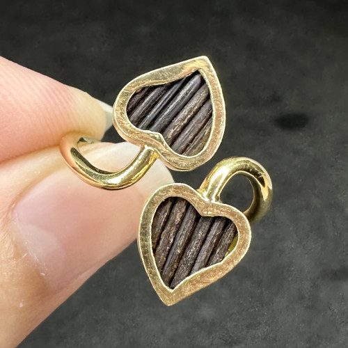แหวน หางช้าง ทรงหัวใจไขว้ ทอง18K งานสวยมาก นน. 3.20 g
