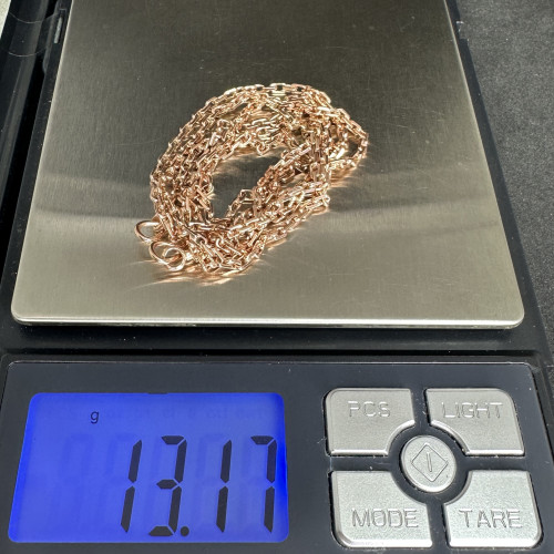 สร้อยคอ นาก40 ลายคดกริช รอบเส้น ความยาว 28 นิ้ว สวมหัวได้ นน. 13.17 g 7