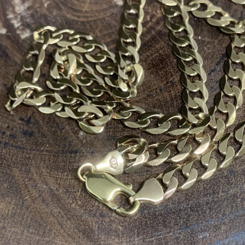 สร้อยคอ อิตาลี375 ทอง9K ลายบิดแบน รอบเส้น ความยาว 20 นิ้ว นน. 31.06 g