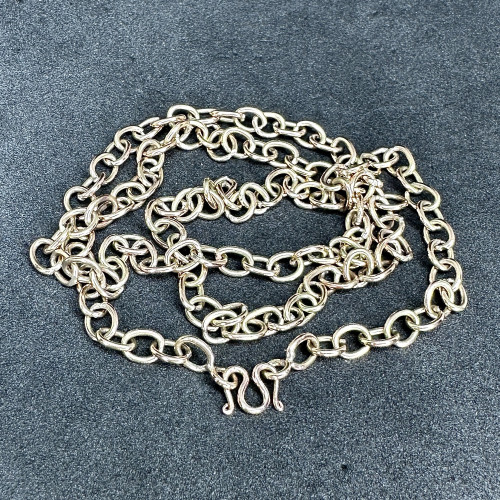 สร้อยคอ นาก40 ลายโซ่เรือ รอบเส้น ความยาว 19.5 นิ้ว นน. 11.88 g