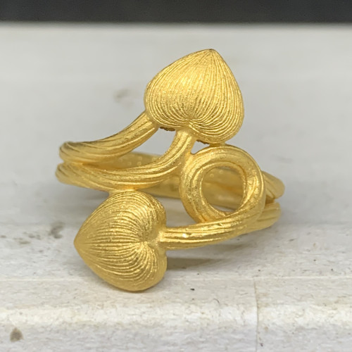 แหวน Gold Master ทอง24K ลายหัวใจไขว้ ขนาด 50 นน. 7.31 g