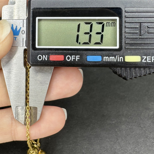 สร้อยคอ ปะวะหล่ำ เพชรซีก ทอง90 ความยาว 15 - 16 นิ้ว นน. 8.42 g 7