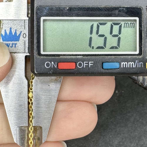 สร้อยคอ ทอง96.5 ลายโซ่ + เม็ดยินตัน ทองเก่า งานโบราณ สวยมาก นน. 7.61 g 4