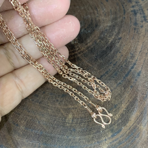 สร้อยคอ นาก40 ลายคดกริช รอบเส้น ความยาว 28 นิ้ว สวมหัวได้ นน. 13.17 g 3
