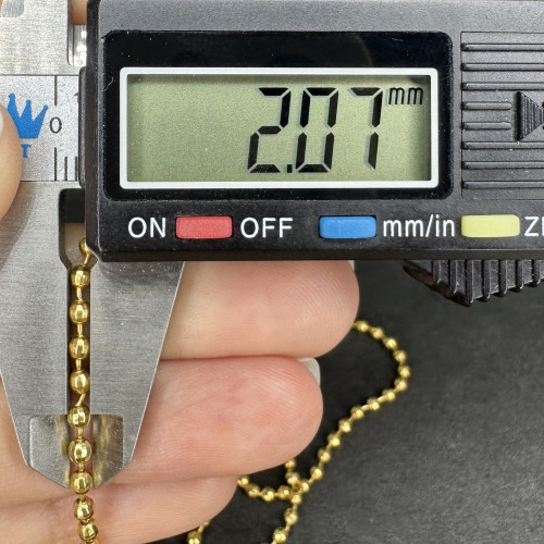 สร้อยคอ อิตาลี750 ทอง18K ลายเม็ดกลม ตัดลาย รอบเส้น ความยาว 19 นิ้ว นน. 9.10 g 6