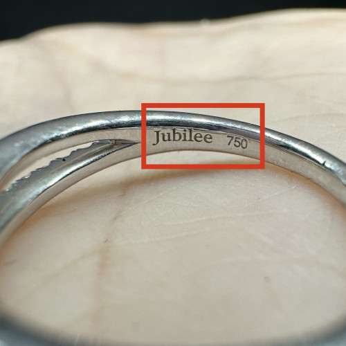 แหวน เพชรแถว Jubilee Diamond 25 เม็ด 0.23 กะรัต ทอง18K งานสวยมาก นน. 4.03 g 5