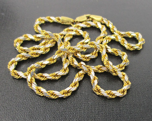 สร้อยคอ อิตาลี750 ทอง18K ลายบิดเกลียว 2 กษัตริย์ งานสวยมาก นน. 18.28 g