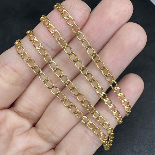 สร้อยคอ อิตาลี750 ทอง18K ลายบิดแบน รอบเส้น ความยาว 18 นิ้ว นน. 7.00 g 3