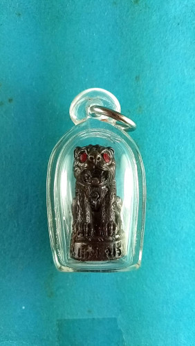 รูปหล่อเสือมหาอำนาจตาแดงอุดหนังเเสือรุ่น1 