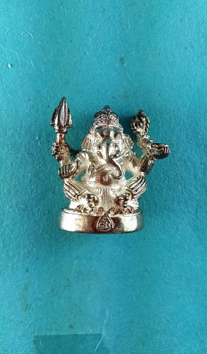 รูปหล่อเงินพระพิฆเนศขนาด1นิ้วปี50