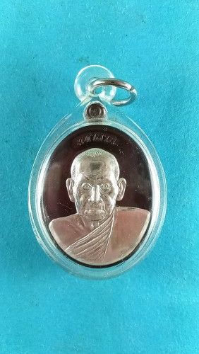  เหรียญนวะหน้าเงินรุ่นมหาลาภหลังสมอบุเงินอายุ89ปีสวยมาก หมายเลข91