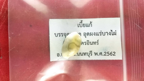 เบึ้ยแก้ตัวจิ๋วบรรจุตะกรุดสะท้อนกลับพอกผงแร่บางไผ่รุ่น1