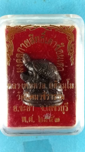 รูปหล่อสัมฤทธิ์เต่าซ้อนกายสิทธิ์ปี53 