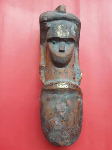 ปลัดขลิกขนาดบูชาลพ.กลั่น วัดอินทราวาสมีจารเต็มทุกด้านอุดผงพุทธคุณยุคแรก 